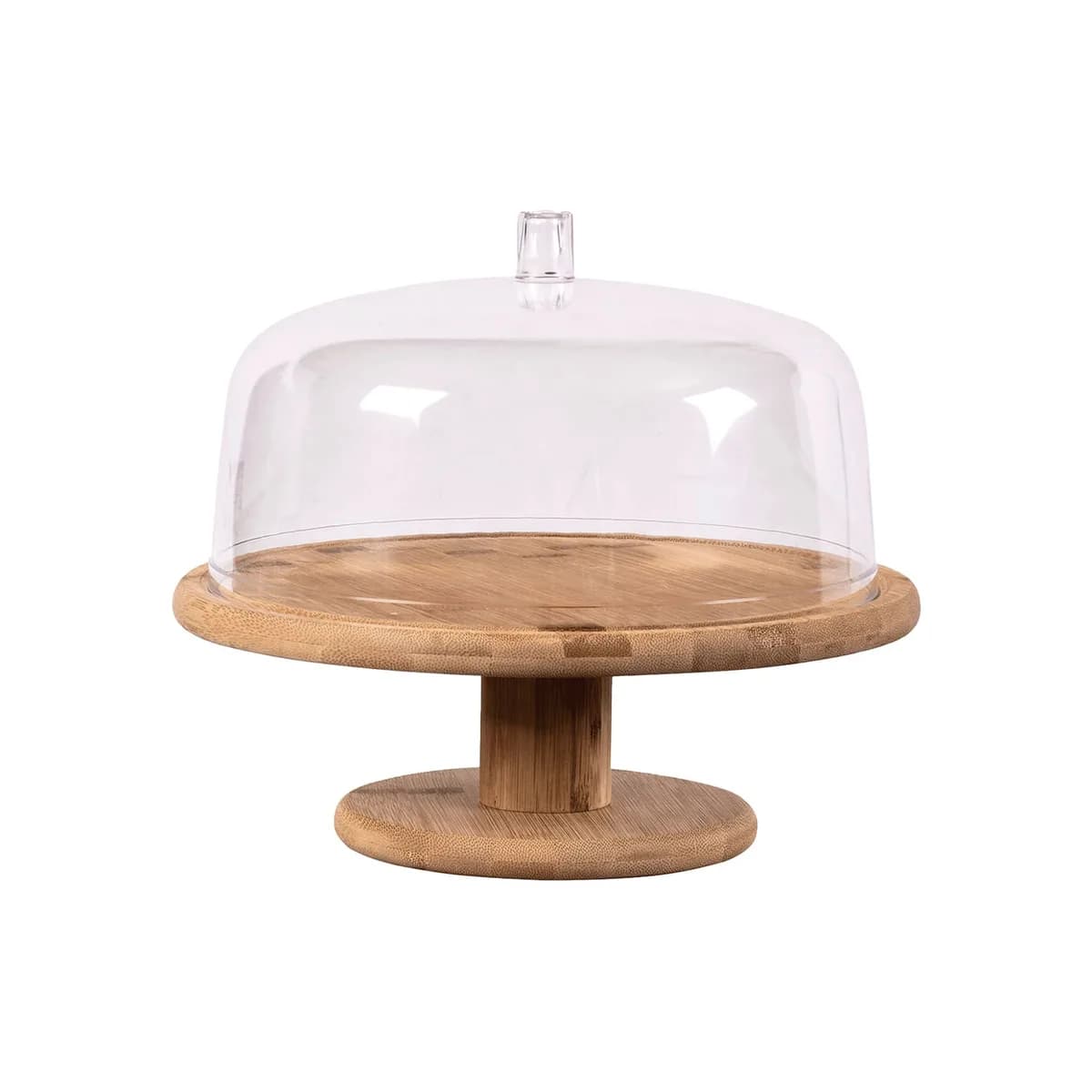 Porta Torta Ou Sense de Bambú con Cúpula 27,5 cm