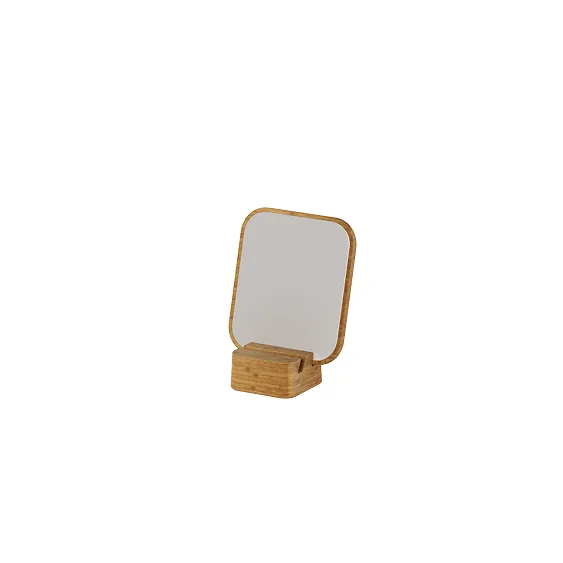 Espejo de Mesa de Bambú Ou Aura Ajustable
