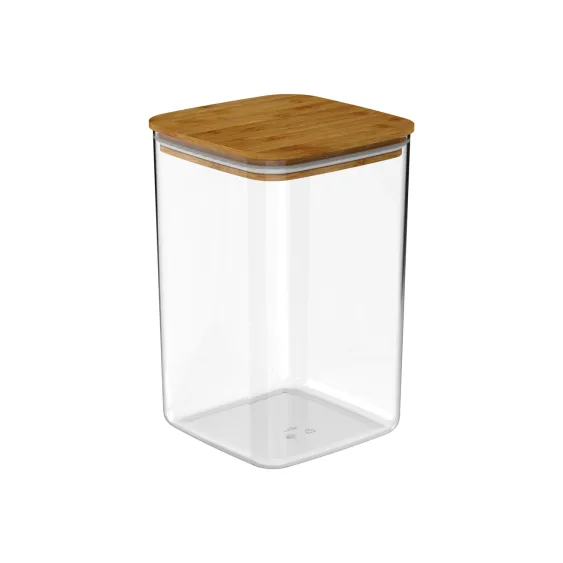 Organizador Hermético OU Keep Maxxi 3,5L con Tapa de Bambú